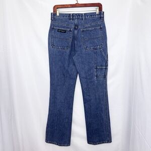 Vintage 90s Calvin Klein Carpenter Jeans Womens 7 Relaxed Straight Utility Denim